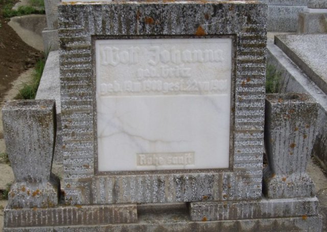 Hritz Johanna 1908-1981 Grabstein